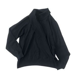 Liz Claiborne Black Drape Cowl Neck Sweater